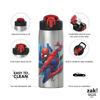 Picture of Zak Designs 27oz Marvel 18/8 Single Wall Stainless Steel Water Bottle with Flip-up Straw and Locking Spout Cover, Durable Cup for Sports or Travel (27oz, Spider-Man)