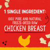 Picture of Stella & Chewy's Freeze-Dried Raw Single Ingredient Chicken Breast Treats, 2.75 oz. Bag