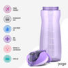 Picture of Pogo 64oz Plastic Water Bottle with Leak-Proof Chug Lid and Carry Handle, Reusable, BPA Free, Capacity Markings, Dishwasher Safe, Perfect for Travel, School, Outdoors, and Gym, Lilac