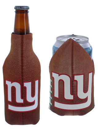 Picture of Football Can & Bottle Holder Insulator Beverage Huggie Cooler (New York (Giants) - Pigskin Coolie)