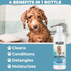 Picture of USDA Organic Dog Shampoo, Conditioner & Detangler - Best Shampoo for Goldendoodles, Poodles & Doodles - for Matted Pet Hair - Sensitive Skin Shampoo for Puppies - Made in The USA, 16OZ (Ocean Breeze)