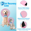 Picture of Supet Dog Cone Adjustable Pet Cone Pet Recovery Collar Comfy Pet Cone Collar Protective Collar for After Surgery Anti-Bite Lick Wound Healing Safety Practical Plastic E-Collar