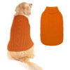 Picture of BINGPET Dog Knitted Sweaters - Turtleneck - Classic Cable Knit Dog Jumper Coat Warm Sweartershirts Outfits for Dogs Cats in Autumn Winter