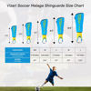 Picture of Vizari Soccer Shin Guard, Sky/Yellow, Small - Lightweight, Breathable, Kids & Adults Protection