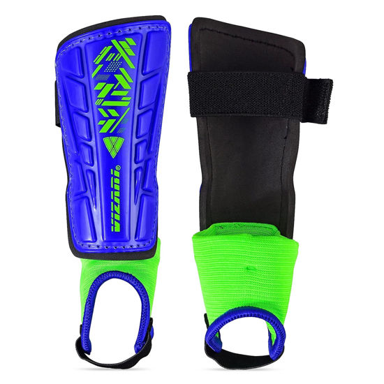 Picture of Vizari Malaga Soccer Shin Guards for Kids | Youth Soccer Gear for Boys Girls | Protective Soccer Equipment | Adjustable Straps