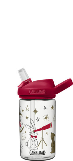 Picture of CamelBak eddy+ 14oz Kids Water Bottle with Tritan Renew - Straw Top, Leak-Proof When Closed, Star Gazing Rabbits