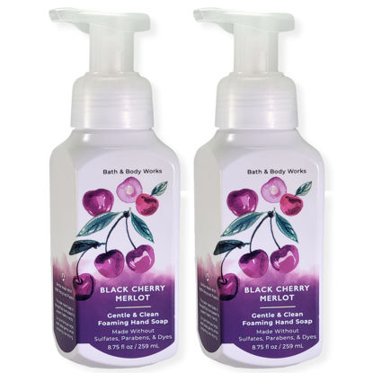 Picture of Bath and Body Works Gentle & Clean Foaming Hand Soap, 8.75 fl. oz. (Black Cherry Merlot, 2-Pack)