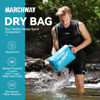 Picture of MARCHWAY Floating Waterproof Dry Bag Backpack 5L/10L/20L/30L/40L, Roll Top Sack Keeps Gear Dry for Kayaking, Rafting, Boating, Swimming, Camping, Hiking, Beach, Fishing (Teal, 20L)