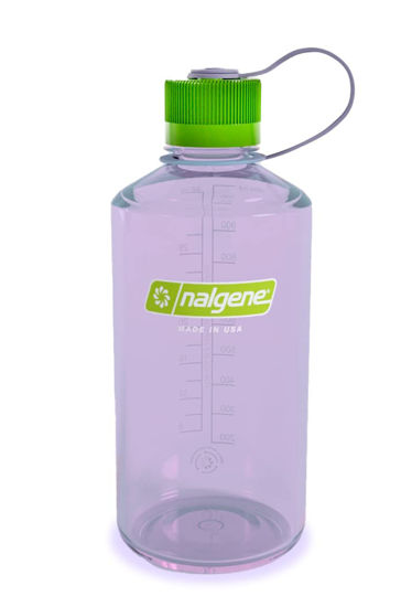 Picture of Nalgene Sustain Tritan BPA-Free Water Bottle Made with Material Derived from 50% Plastic Waste, 32 OZ, Narrow Mouth, Dove Gray