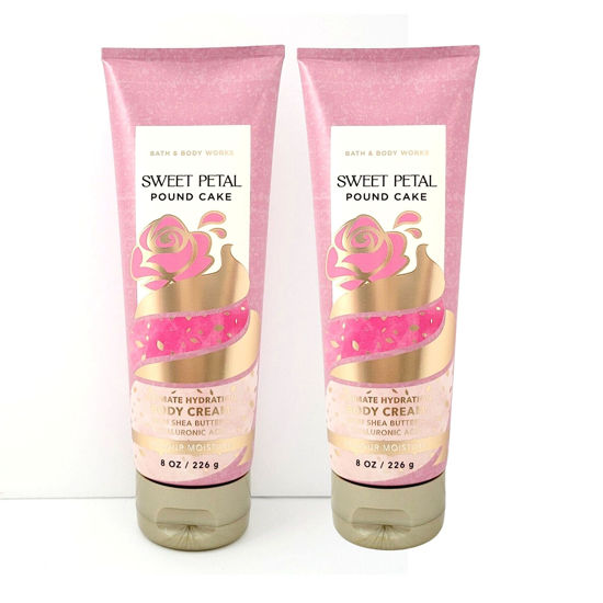 Picture of Bath & Body Works Ultimate Hydration Body Cream Pack of 2 (Sweet Petal Pound Cake),8.0 fluid_ounces,1.0 pounds