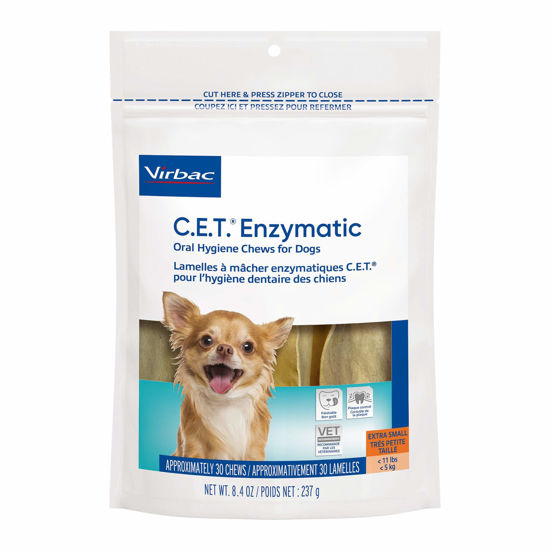 Picture of Virbac C.E.T. Enzymatic Oral Hygiene Chews for Dogs Beef 8.4 Ounces