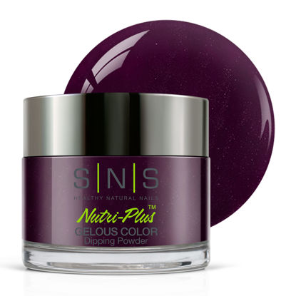 Picture of SNS Nail Dip Powder, Gelous Color Dipping Powder - Chelsea Purple (Purple/Violet) - Long-Lasting Acrylic Nail Color & Polish Lasts 14 Days - Low-Odor & No UV Lamp Required - 1 oz