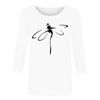 Picture of Summer Dragonfly Graphic Print 3/4 Sleeve Dressy T Shirts Top for Womens Three Quarter Sleeve Pullover Round Neck Tee