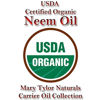 Picture of Mary Tylor Naturals Organic Neem Oil Large 16 oz, USDA Certified Organic, Cold Pressed, Unrefined, Premium Quality, 100% Pure Great for Skincare, Hair Care and Plants - Natural Bug Repellent