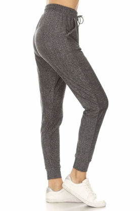 Picture of Leggings Depot Women's Relaxed fit Jogger Pants - Track Cuff Sweatpants with Pockets-S598, X-Large, Office Date