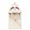 Picture of Hudson Baby Unisex Baby Cotton Animal Face Hooded Towel, Sloth, One Size