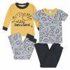 Picture of GerberBaby BoysToddler Snug Fit 4-Piece Pajama SetDino Grey2T