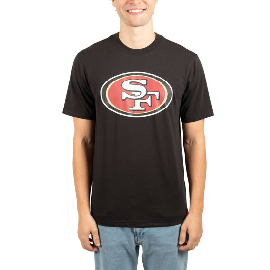 Picture of Ultra Game NFL Men’s Super Soft Ultimate Team Logo T-Shirt, San Francisco 49ers, Black, Large