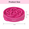 Picture of MateeyLife Large Slow Feeder Dog Bowls, Anti-Choking Puzzle Dog Food Bowls, Non Slip Interactive Dog Feeding Bowls Slow Down Eating, Bloat Stop Maze Dog Dishes Dog Feeder for Large Breeds Purple