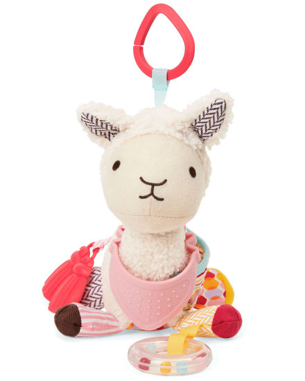 Picture of Skip Hop Bandana Buddies Baby Activity and Teething Toy with Multi-Sensory Rattle and Textures, Llama