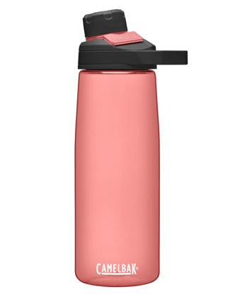 Picture of CamelBak Chute Mag BPA Free Water Bottle with Tritan Renew - Magnetic Cap Stows While Drinking, 25oz, Rose