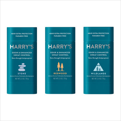 Picture of Harry's Extra-Strength Antiperspirant Deodorant for Men Variety Pack - Stone, Redwood, Wildlands (3 Count)