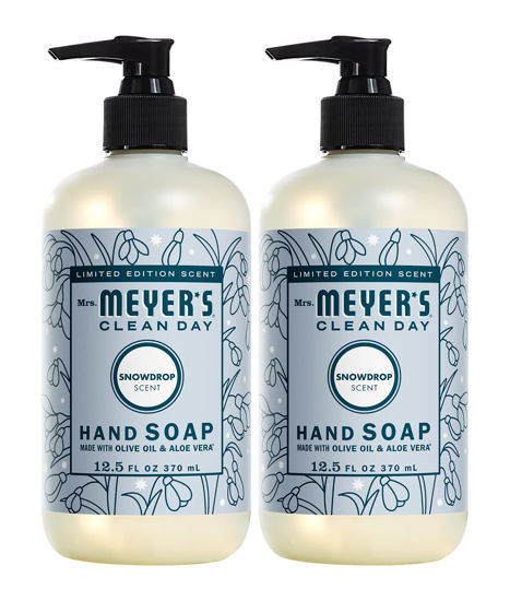 Picture of MRS. MEYER'S CLEAN DAY Liquid Hand Soap, Snow Drop (12.5 Fl Oz (Pack of 2))