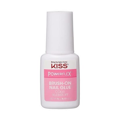 Picture of KISS PowerFlex Brush-On Nail Glue - Fast Drying Adhesive for Glue-On Nails & Repairs with Brush-On Applicator, Ideal for Tips & Wraps, Net Wt. 0.17 oz (4)