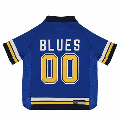 Picture of Pets First NHL St.Louis Blues Jersey for Dogs & Cats, X-Large. - Let Your Pet Be A Real NHL Fan!