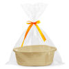 Picture of Pro Goleem Small Woven Basket with Gift Bags and Ribbons Durable Baskets for Gifts Empty Small Rope Basket for Storage 12"X 8" X 5" Baby Toy Basket with Handles, Khaki