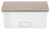 Picture of Ubbi Baby Wipes Dispenser with Weighted Plate and Secure Seal, Nursery and Baby Registry Essential to Keep Wipes Fresh, Taupe