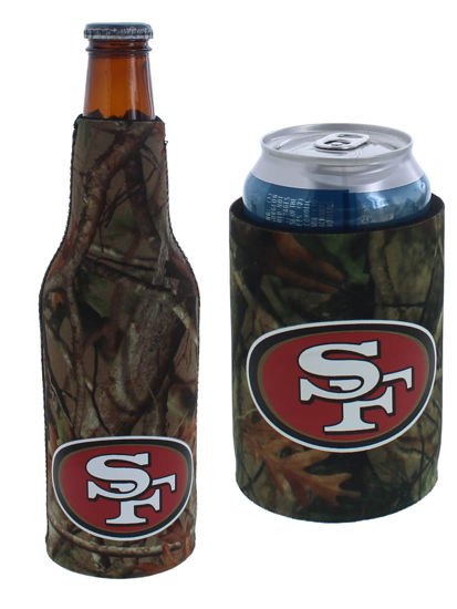 Picture of Football Can & Bottle Holder Insulator Beverage Huggie Cooler (San Francisco Vista Camo (49ers))