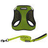 Picture of Voyager Step-in Air All Weather Mesh Harness and Reflective Dog 5 ft Leash Combo with Neoprene Handle, for Small, Medium and Large Breed Puppies by Best Pet Supplies - Lime Green (2-Tone), XL