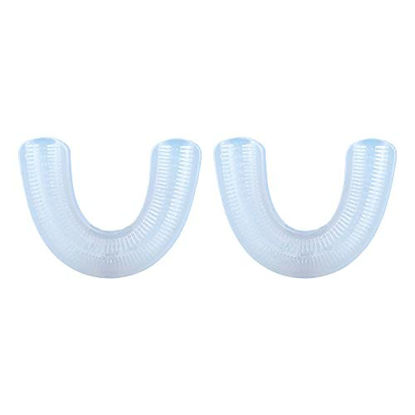 Picture of AutoBrush Silicone U Shaped Brush Head Replacement - Adult and Kid Sizes (X-Large, 2-Pack, Adults)