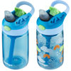 Picture of Contigo Kids Water Bottle with Redesigned AUTOSPOUT Straw, 14oz., 2 Pack, Blue Poppy and Periwinkle & Blue Poppy with Periwinkle and Into the Clouds