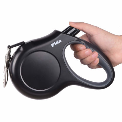 Picture of Fida Retractable Dog Leash Large Breed, Heavy Duty 16 ft Dog Walking Leash, up to 110 lbs, 360° Tangle Free, Black