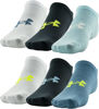 Picture of Under Armour Men's Essential Lite No Show Socks, 6-Pairs, Static Blue Assorted, Medium