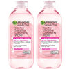 Picture of Garnier Micellar Water with Rose Water and Glycerin, Hydrating Facial Cleanser & Makeup Remover, For All Skin Types, Vegan, Cruelty Free, 13.5 Fl Oz (400mL), 2 Count