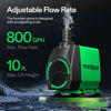 Picture of VIVOSUN 800GPH Submersible Pump(3000L/H, 24W), Ultra Quiet Water Fountain Pump with 10ft. High Lift with 6.5ft. Power Cord, 3 Nozzles for Fish Tank, Pond, Aquarium, Statuary, Hydroponics Green