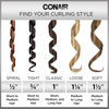 Picture of Conair Instant Heat Spiral 3/4-Inch Curling Iron, spiral guide on barrel to help achieve spiral curls - for use on short to medium hair