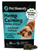 Picture of Pet Honesty Hemp Calming Fresh Sticks - Dental Sticks for Dogs - Natural Dental Chews, Calming Support for Dogs, Reduce Hyperactivity and Anxiety, Freshen Dog Breath, Reduce Plaque + Tartar - (30 ct)