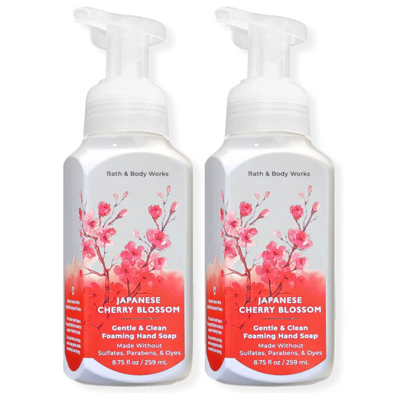 Picture of Bath and Body Works Gentle & Clean Foaming Hand Soap, 8.75 fl. oz. (Japanese Cherry Blossom, 2-Pack)