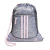 Picture of adidas Alliance 2 Sackpack Draw String Bag, Jersey Grey/Clear Pink/Grey, One Size