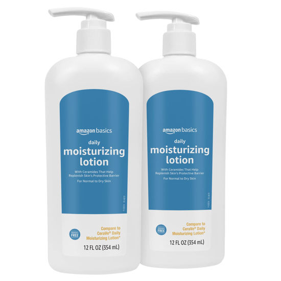 Picture of Amazon Basics Daily Moisturizing Lotion, 12 Fluid Ounces, 2-Pack