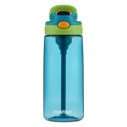 Picture of Contigo Kids Water Bottle with Redesigned AUTOSPOUT Straw, 20oz., Juniper & Matcha