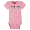 Picture of Gerber Baby Girl's 8-Pack Short Sleeve Onesies Bodysuits, Leopard Pink, 3-6 Months