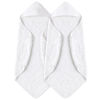 Picture of Yoofoss Hooded Baby Towels for Newborn 2 Pack 100% Muslin Cotton Baby Bath Towel with Hood for Babies, Infant, Toddler and Kids, Large 32x32Inch, Soft and Absorbent Newborn Essential