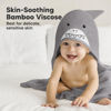 Picture of KeaBabies Baby Hooded Towel - Viscose Derived from Bamboo Baby Towel, Toddler Bath Towel, Infant Towels, Large Hooded Towel, Organic Baby Towels with Hood for Girls, Babies, Newborn Boys (Shark)