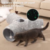 Picture of Tempcore Pet Cat Tunnel Tube Cat Toy 3 Way Collapsible, Cat Tunnels for Indoor Cats Self-Luminous Photoluminescence，Kitty Tunnel Bored Cat Pet Toys Peek Hole Toy Ball Cat, Puppy, Kitty, Kitten, Rabbit