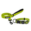 Picture of Voyager Reflective Dog Leash Collar Set with Neoprene Handle Supports Small, Medium, and Large Breed Puppies, Cute and Heavy Duty for Walking, Running, and Training - Lime Green, L